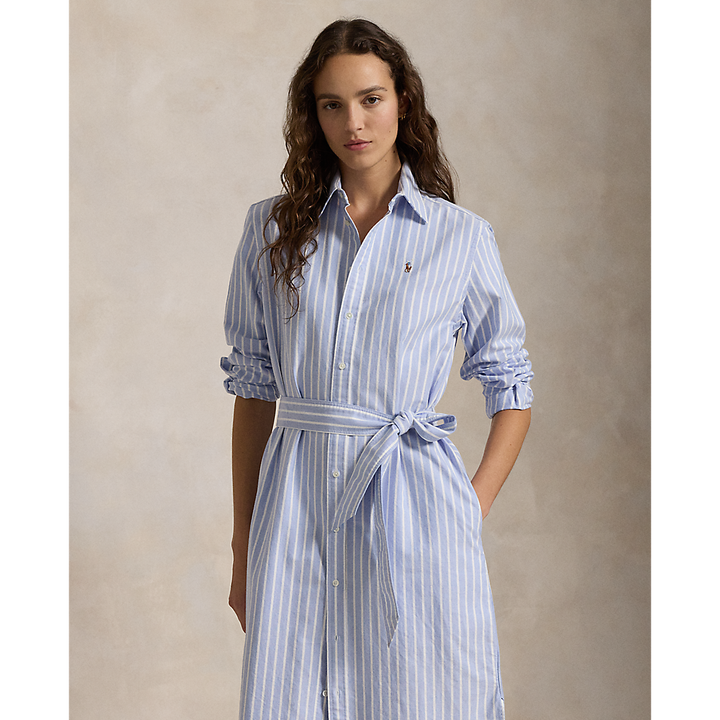 PRL Striped Cotton Oxford Belted Shirtdress /Haljina 211959901001