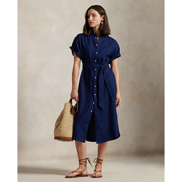 PRL Linen Short-Sleeve Shirtdress/Haljina 211959912001
