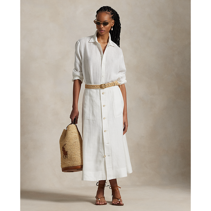 PRL Buttoned Linen A-Line Skirt/Suknja 211965030001