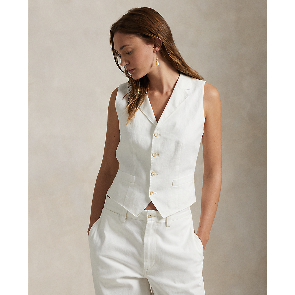 PRL Linen-Cotton Waistcoat/Prsluk 211965038001