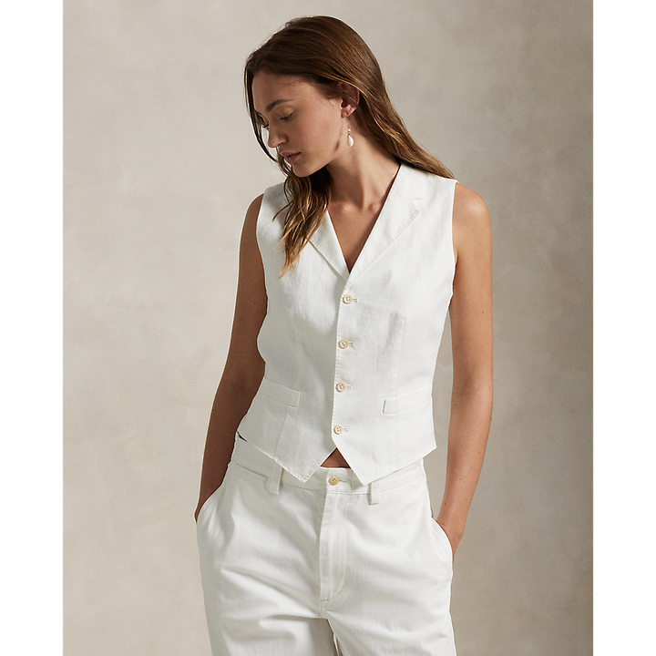 PRL Linen-Cotton Waistcoat/Prsluk 211965038001