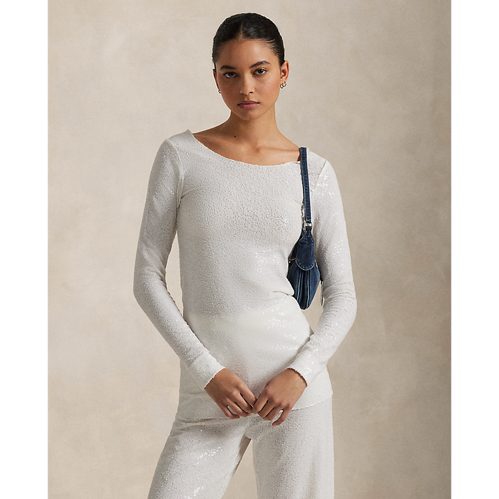 PRL Sequined Mesh Shirt/Pulover 211965106001