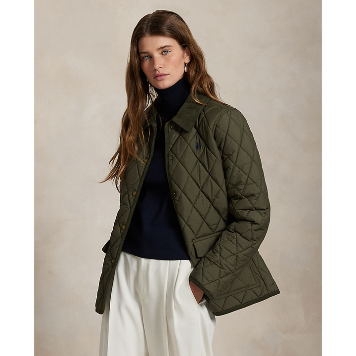PRL Corduroy-Trim Quilted Barn Jacket/Jakna 211965336001
