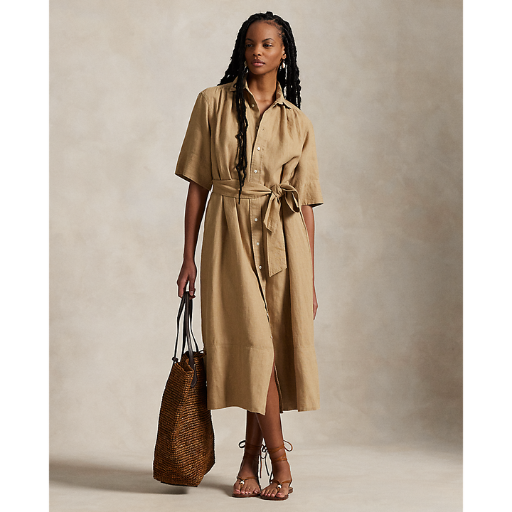 PRL Belted Linen Shirtdress/Haljina 211965844002