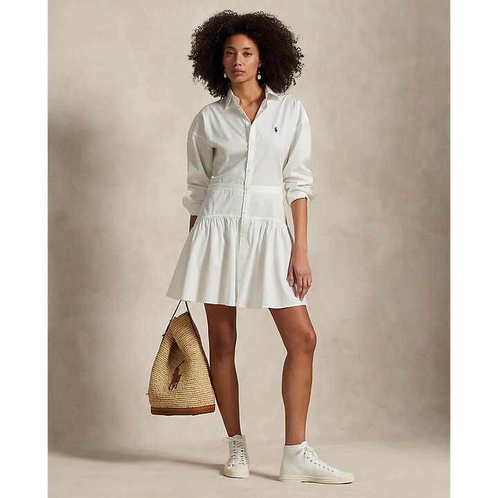 PRL Cotton Broadcloth Panelled Shirtdress/Haljina 211965856001