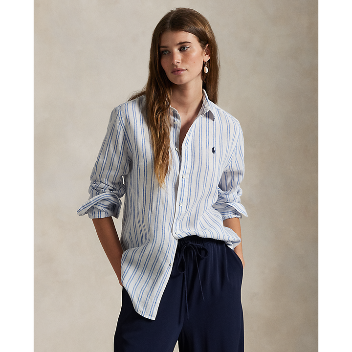 PRL Classic Fit Striped Linen Shirt/Košulja 211970691007