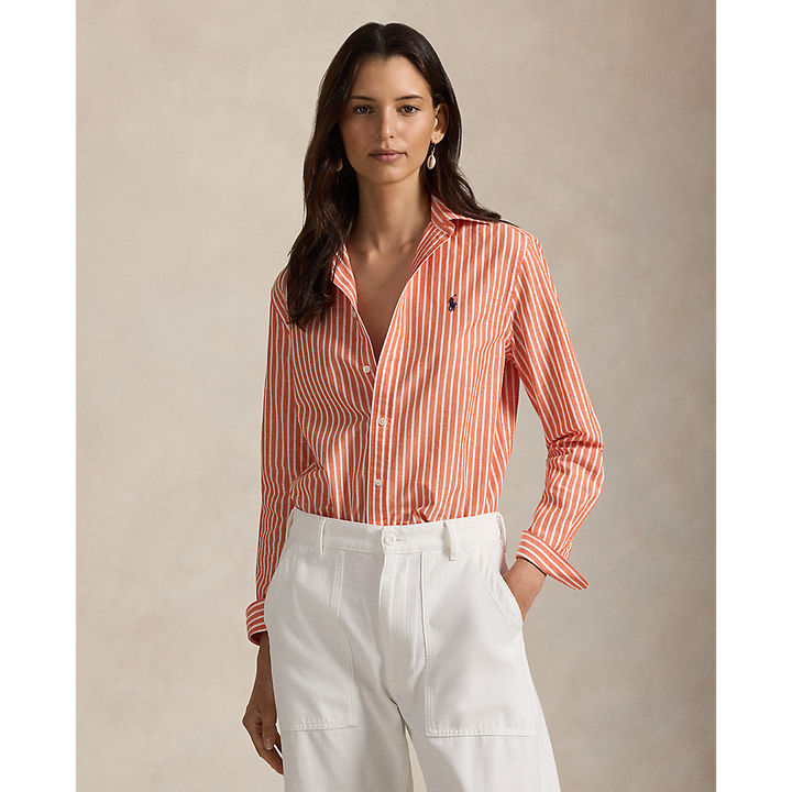 PRL Classic Fit Striped Cotton-Linen Shirt /Košulja 211971514502