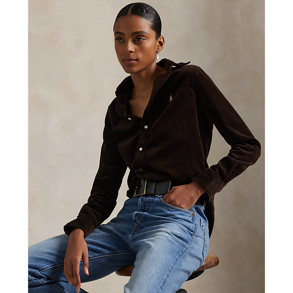 PRL Stretch Slim Fit Cotton Corduroy Shirt/Košulja 211971526002