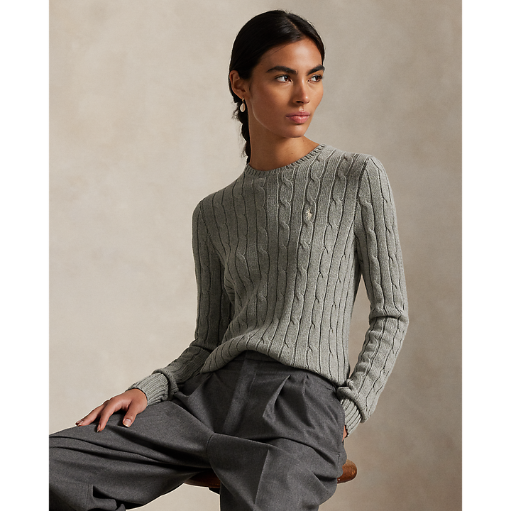 PRL Cable-Knit Cotton Crewneck Sweater/Pulover 211971795001