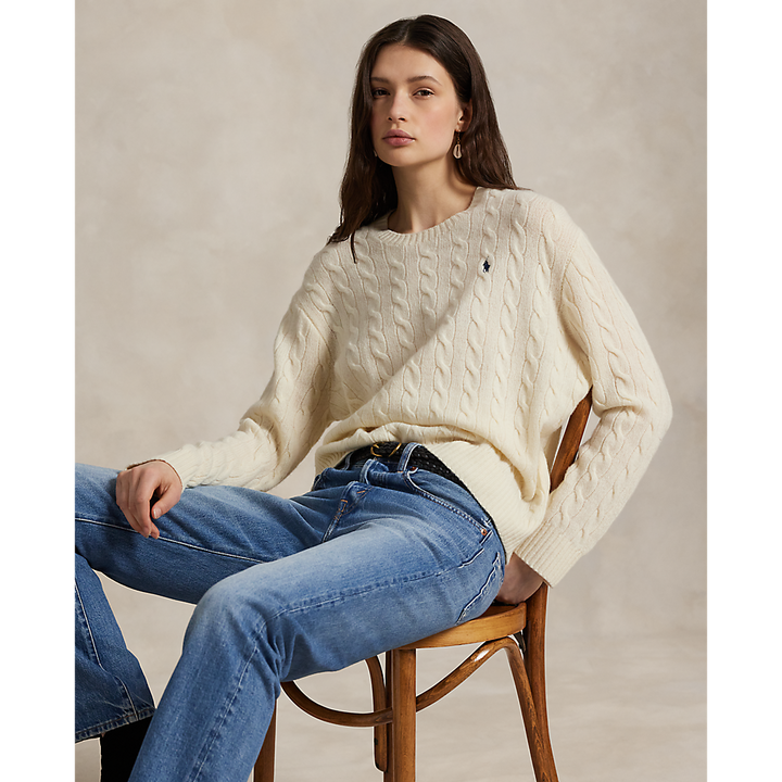 PRL Cable Wool-Cashmere Crewneck Jumper/Pulover 211971865001