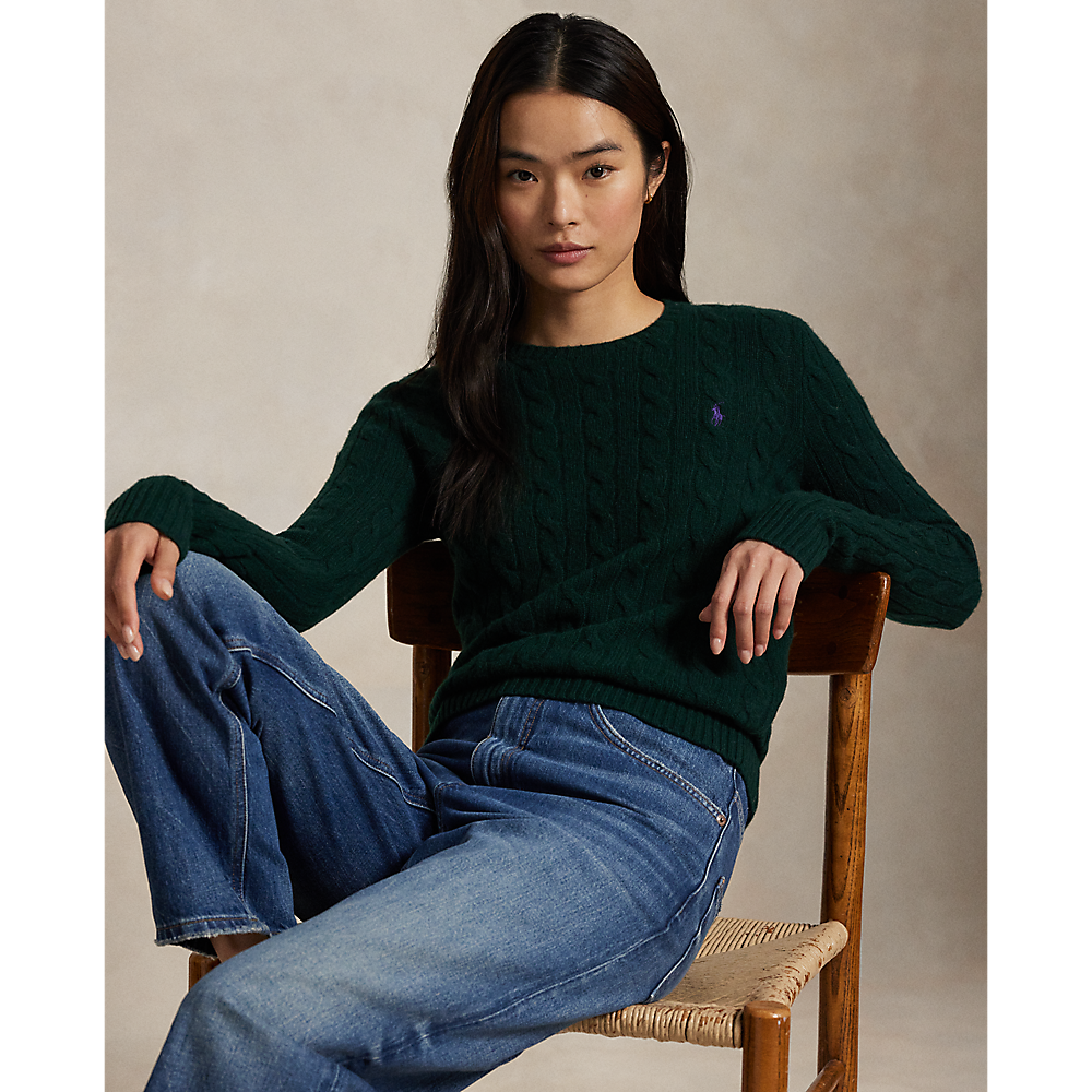 PRL Cable Wool-Cashmere Crewneck Jumper/Pulover 211971865009