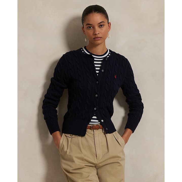 PRL Cable-Knit Cotton Crewneck Cardigan/Pulover 211971868008