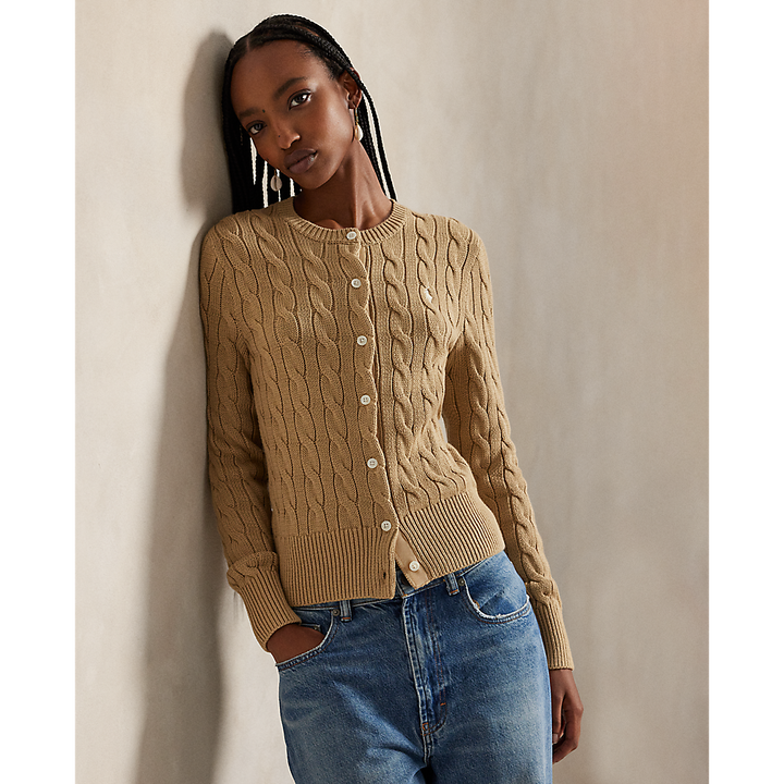 PRL Cable-Knit Cotton Crewneck Cardigan /Pulover 211971868502