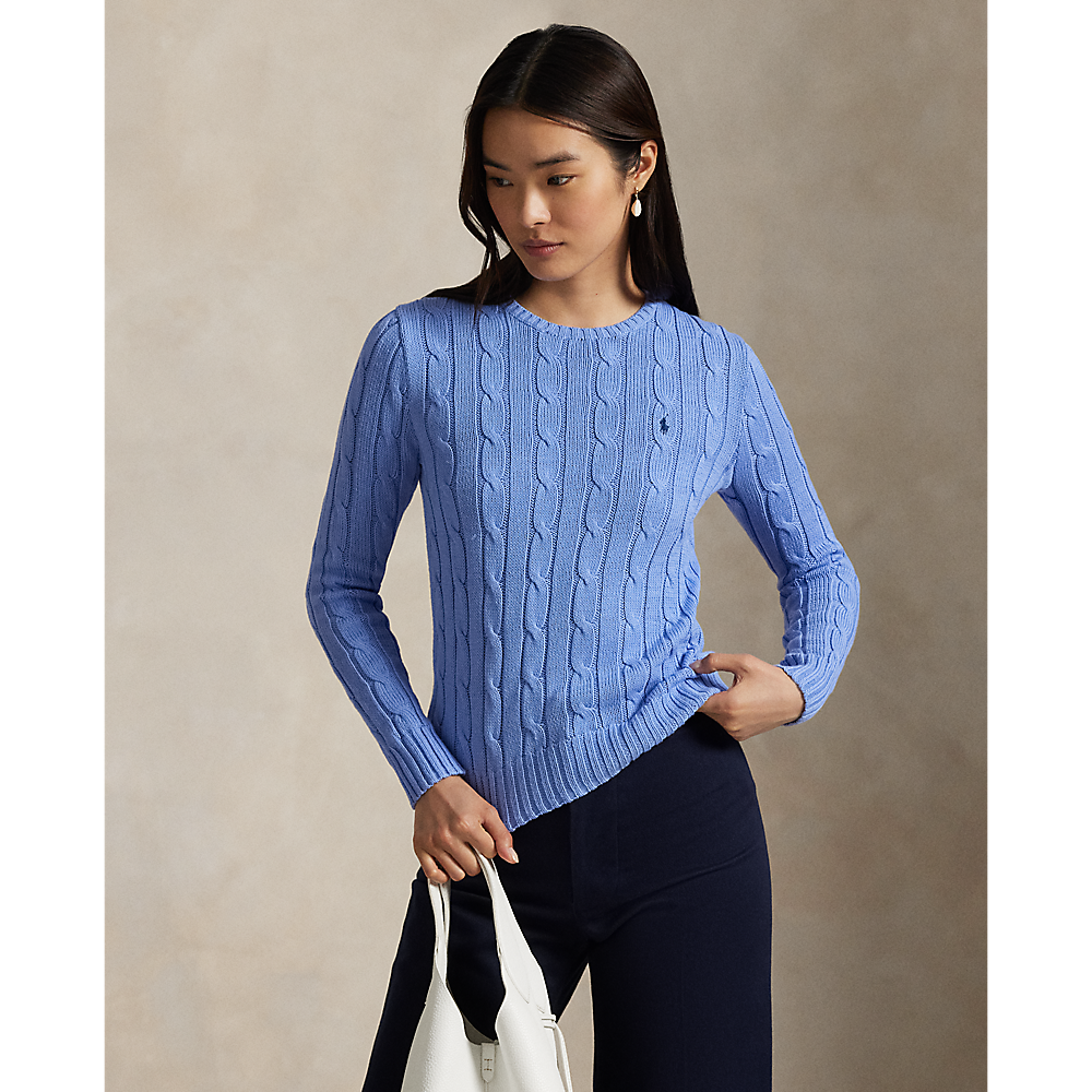 PRL Cable-Knit Cotton Crewneck Sweater/Pulover 211971869009