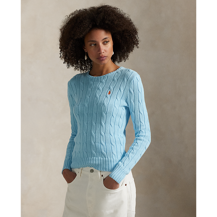PRL Cable-Knit Cotton Crewneck Jumper/Pulover 211971869018