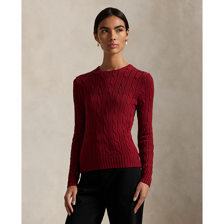 PRL Cable-Knit Cotton Crewneck Jumper/Pulover211971869021