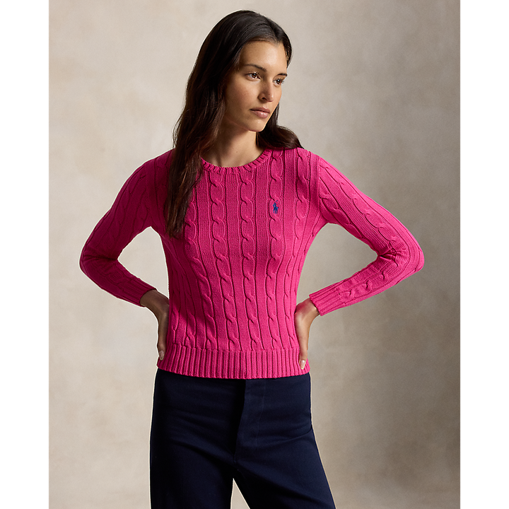 PRL Cable-Knit Cotton Crewneck Jumper/Pulover 211971869508