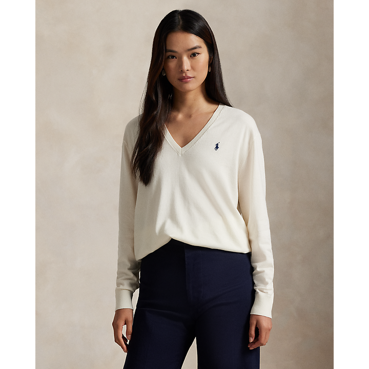 PRL Cotton V-Neck Sweater/Pulover 211972105002