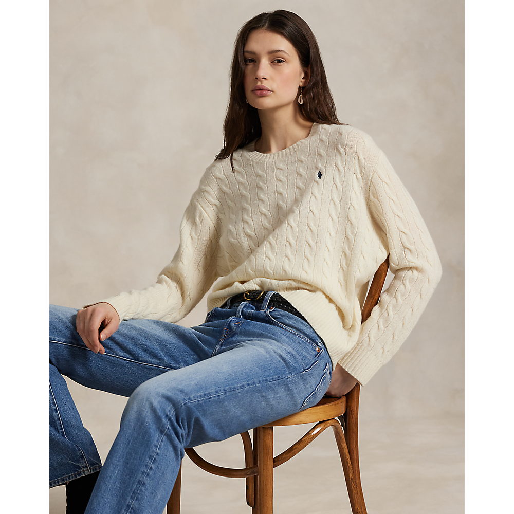 PRL Cable Wool-Cashmere Crewneck Jumper/Pulover 211972115004