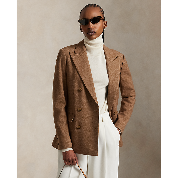 PRL Double-Breasted Herringbone Blazer/Sako 211973828001