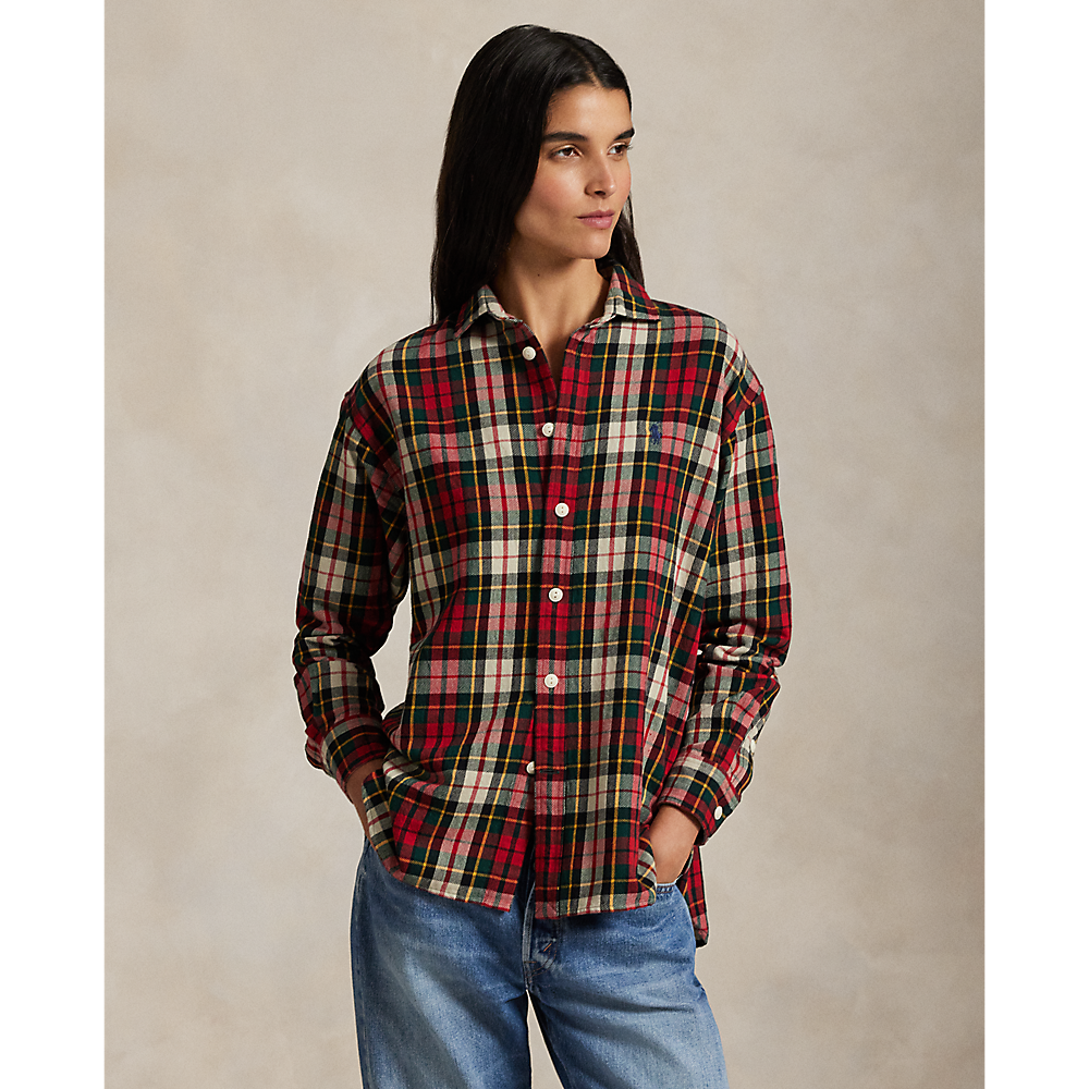 PRL  Relaxed Fit Plaid Cotton Twill Shirt/ Košulja211978159003