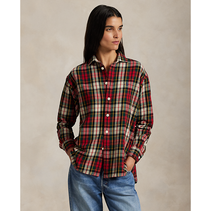 PRL  Relaxed Fit Plaid Cotton Twill Shirt/ Košulja211978159003