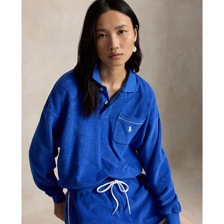 PRL Terry Long-Sleeve Polo Shirt/Polo majica 211A12737001