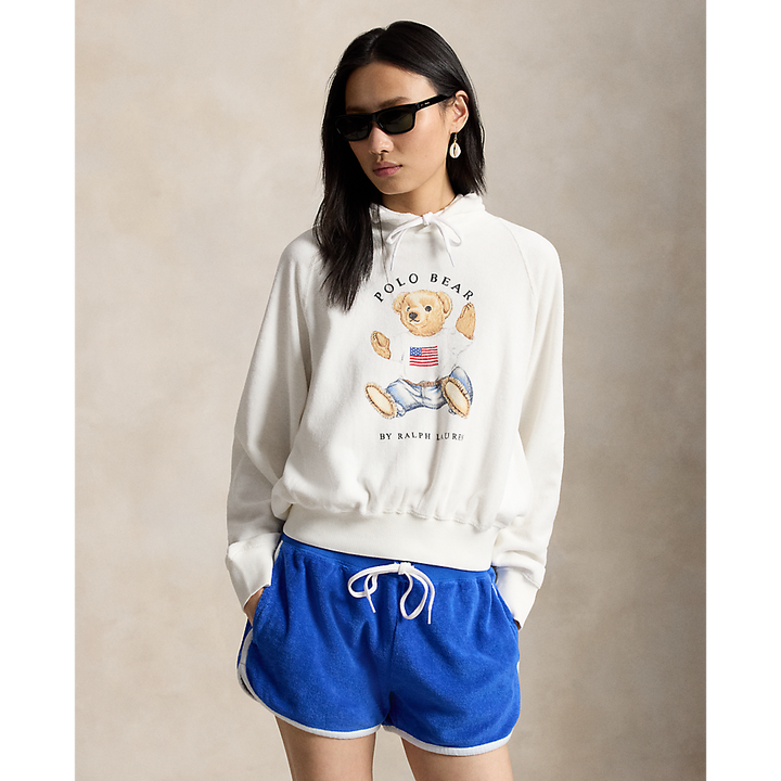 PRL Shrunken Fit Polo Bear Terry Hoodie/Duks 211A12745001