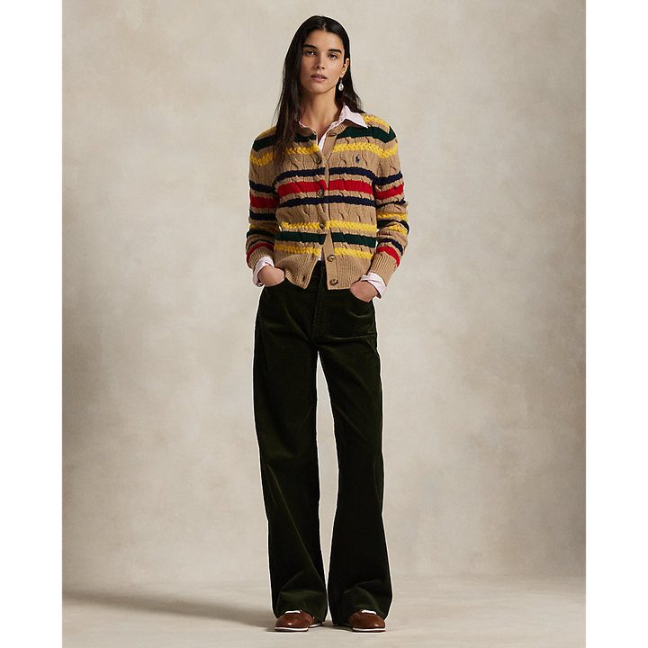 PRL Cotton Corduroy Wide-Leg Pant /Hlače 211A87463001