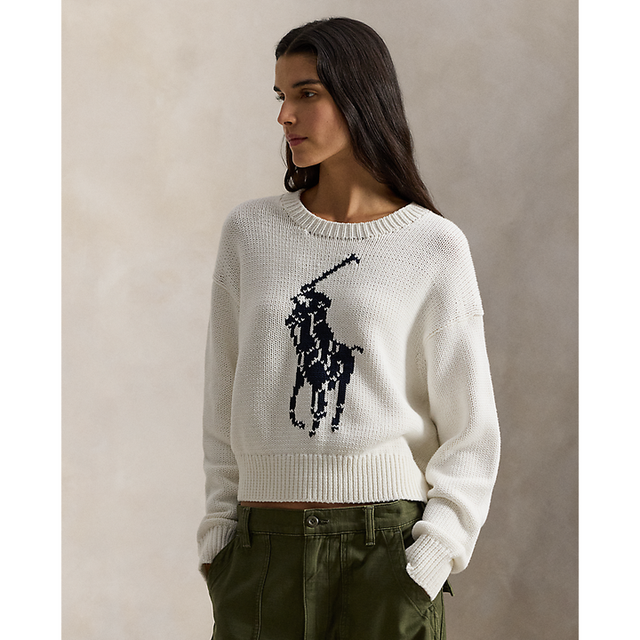 PRL Big Pony Cotton Crewneck Jumper/Pulover 211A96234002