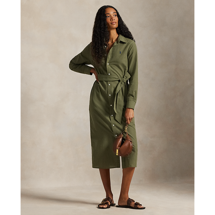 PRL Cotton-Linen Belted Shirtdress/Haljina 211A96346001