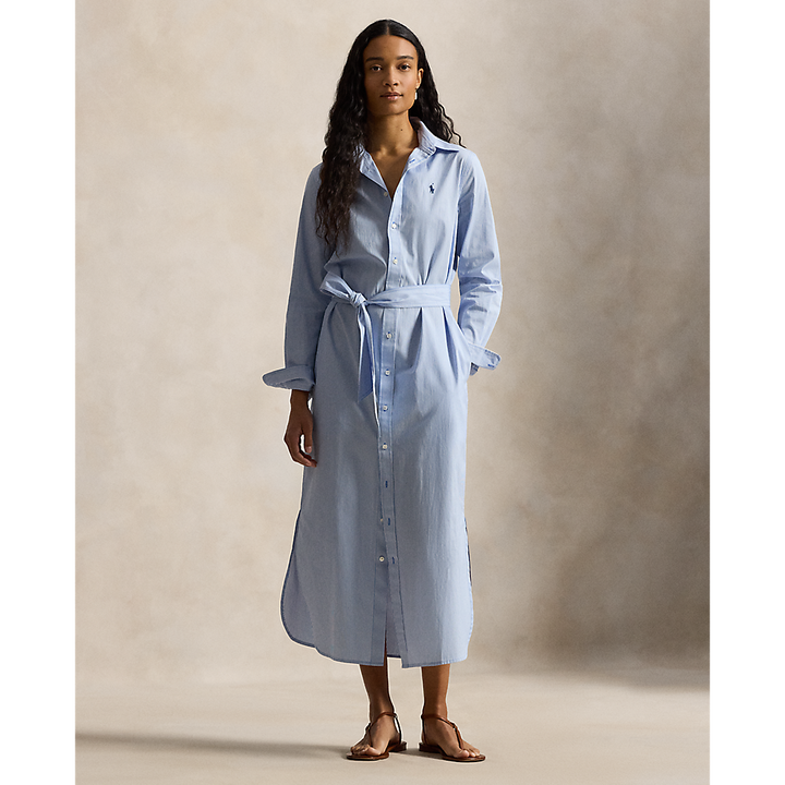 PRL Belted Striped Cotton Shirtdress/Haljina 211A96362001