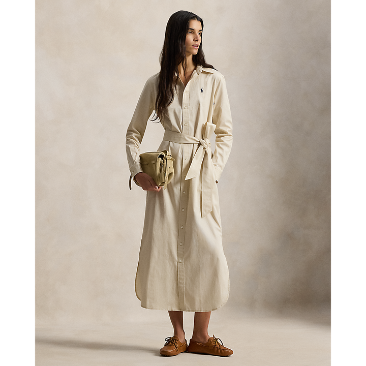 PRL Belted Striped Cotton Shirtdress/Haljina 211A96362002