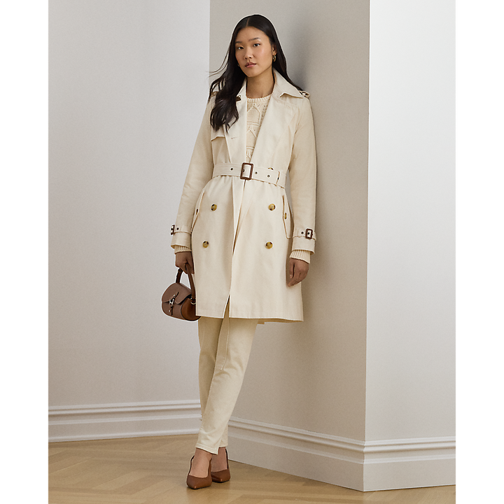 LRL Double-Breasted Cotton-Blend Trench Coat/Baloner 297967122005