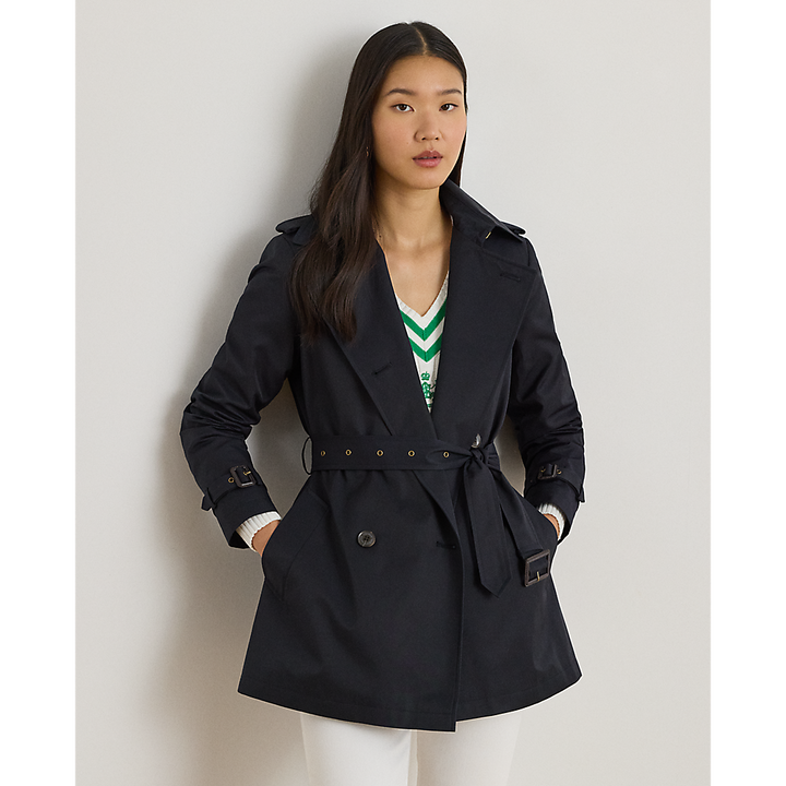 LRL Double-Breasted Cotton-Blend Trench Coat/Baloner 297967126004