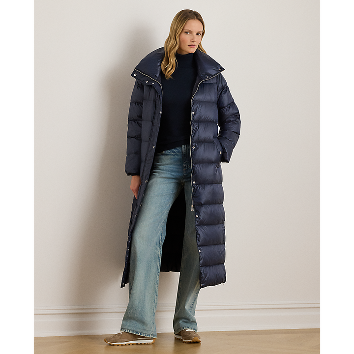 LRL Metallic Funnelneck Down Maxicoat/Jakna 297P04089003