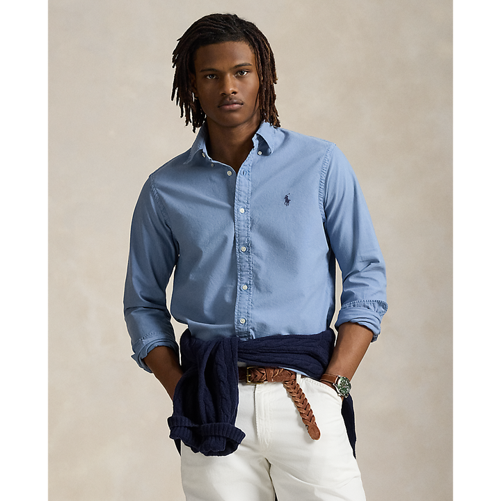 PRL Slim Fit Garment-Dyed Oxford Shirt/ Košulja 710804257059