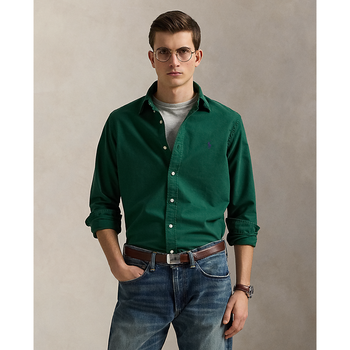 PRL Slim Fit Garment-Dyed Oxford Shirt/Košulja 710804257063