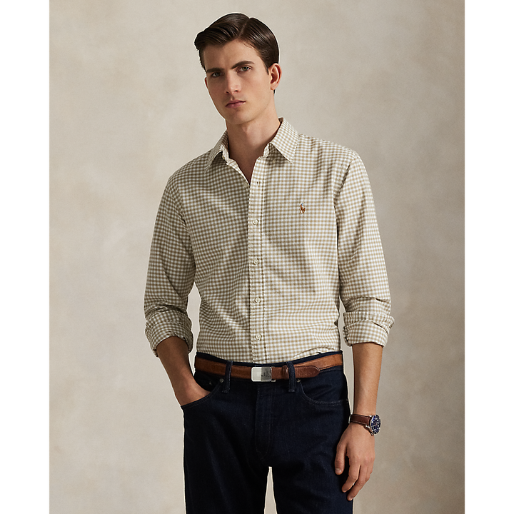 PRL Slim Fit Gingham Oxford Shirt/Košulja 710852744004