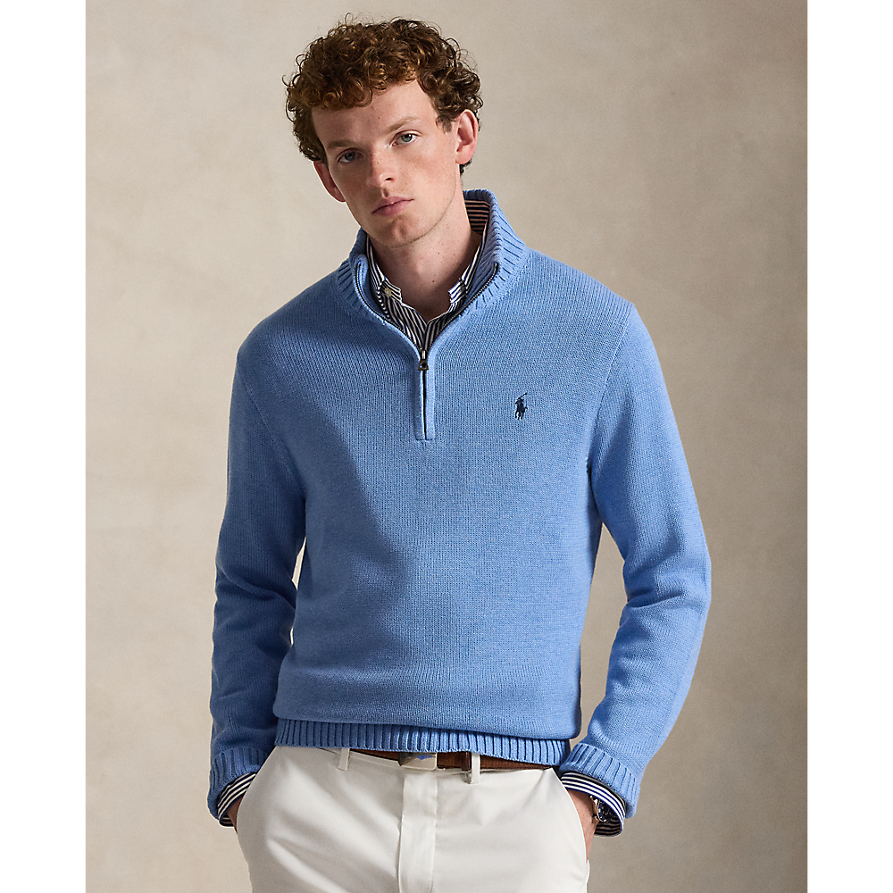 PRLCotton Quarter-Zip Jumper/Pulover 710859939005