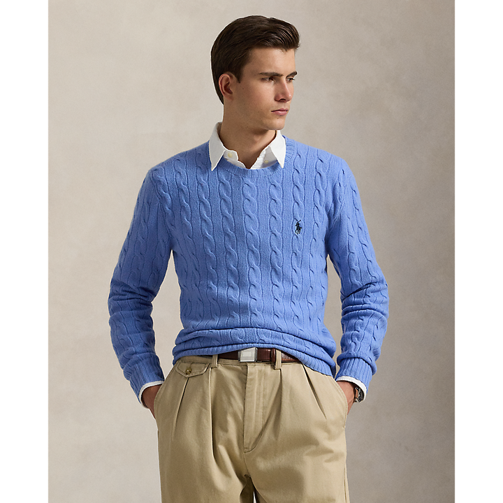 PRL Cable-Knit Wool-Cashmere Jumper/Pulover 710876762032