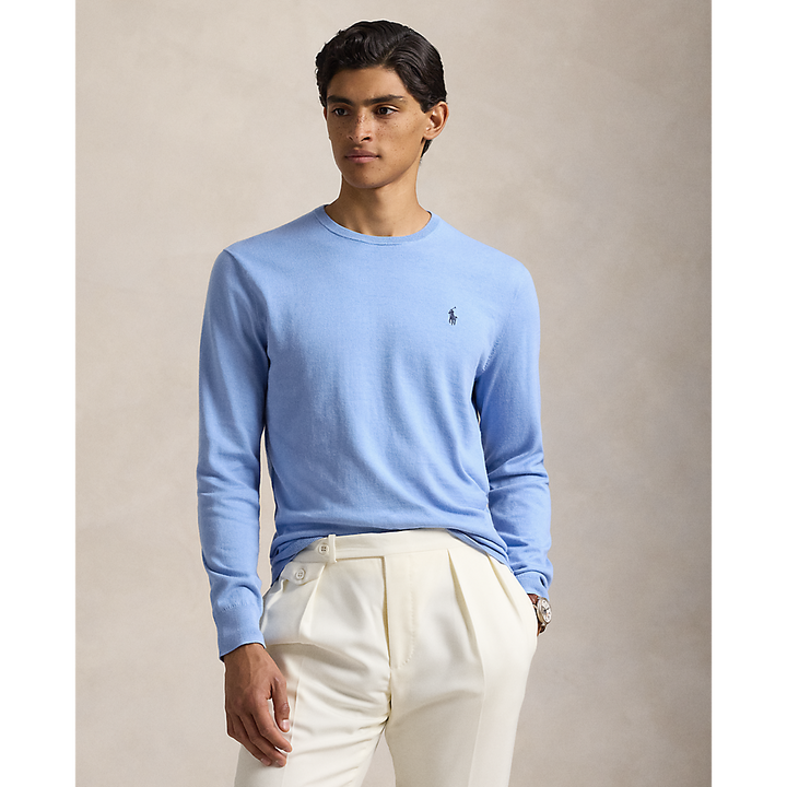 PRL Slim Fit Textured Cotton Jumper/Pulover 710890558504