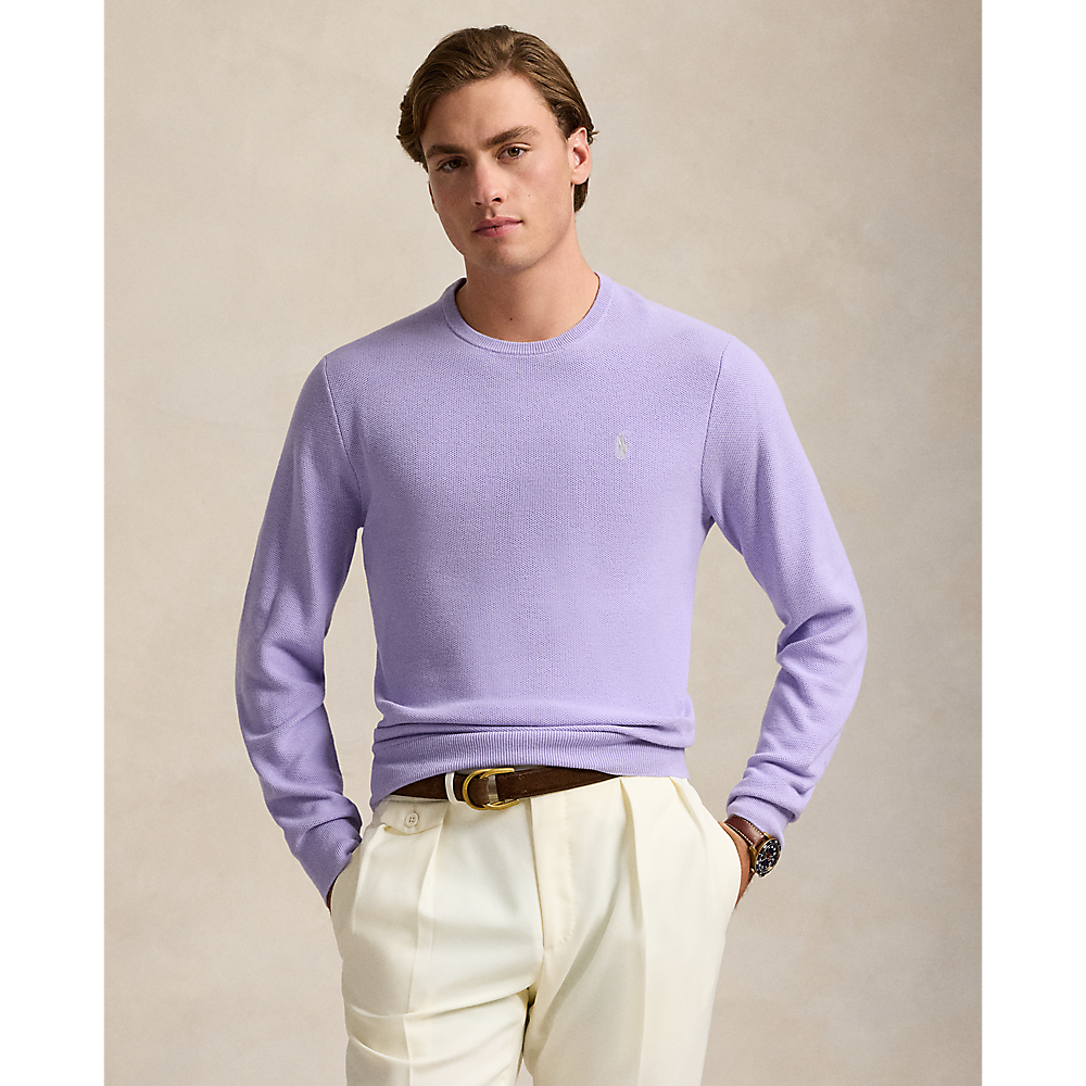 PRL Textured Cotton Crewneck Jumper/Pulover 710918163517