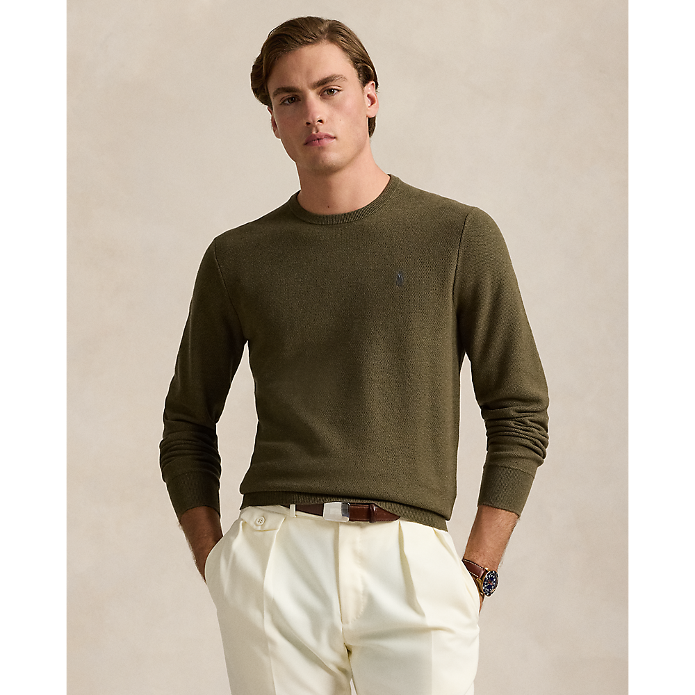 PRL Textured Cotton Crewneck Jumper/Pulover 710918163518