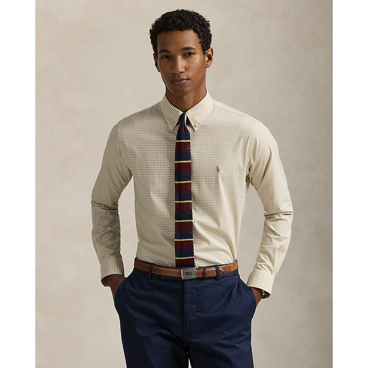 PRL Slim Fit Gingham Stretch Poplin Shirt/Košulja 710929345015
