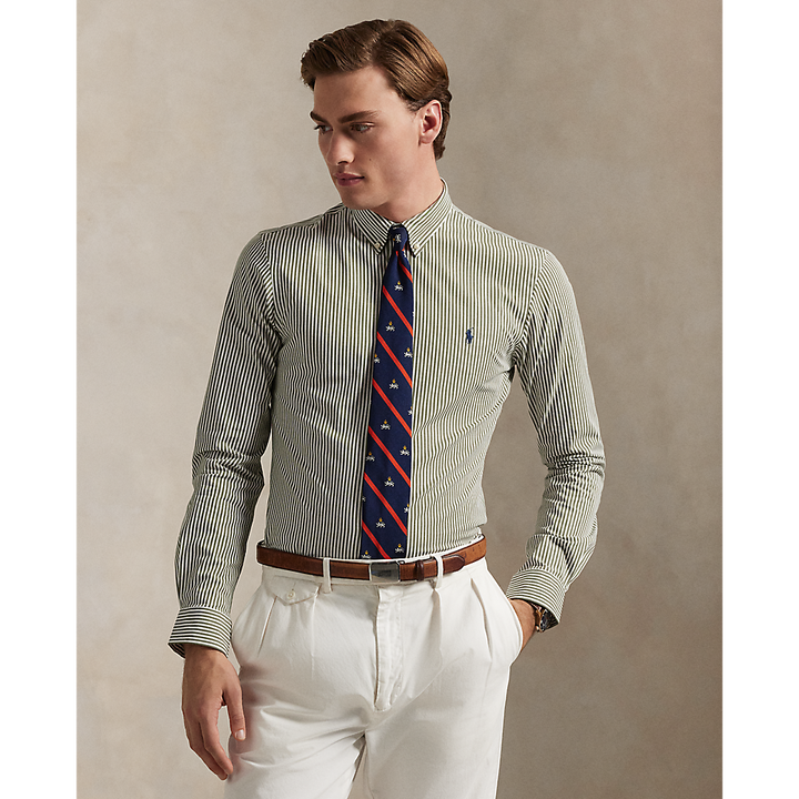 PRL Custom Fit Striped Stretch Poplin Shirt/Košulja 710929346013
