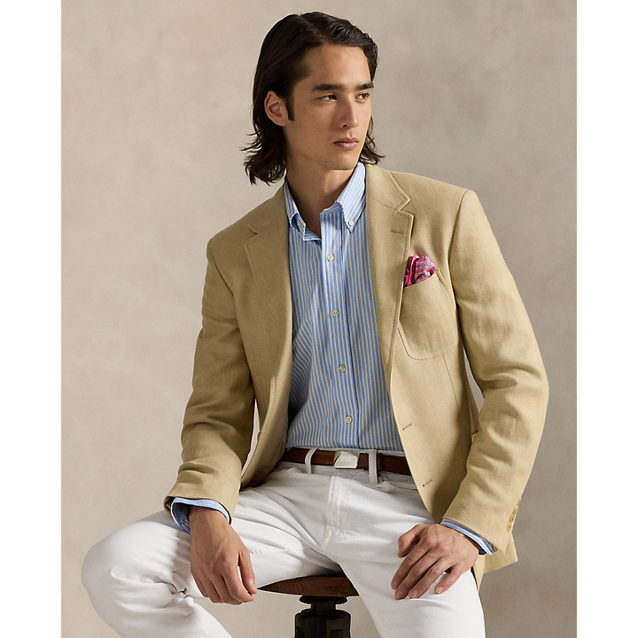 PRL Custom Fit Striped Stretch Poplin Shirt/Košulja 710929346018