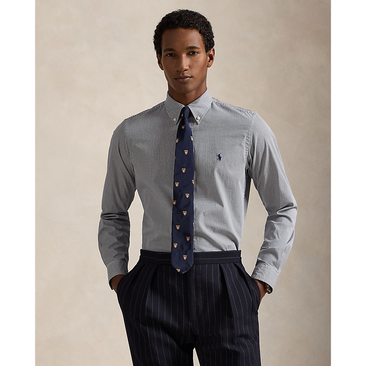 PRL Custom Fit Striped Stretch Poplin Shirt/Košulja 710929346027