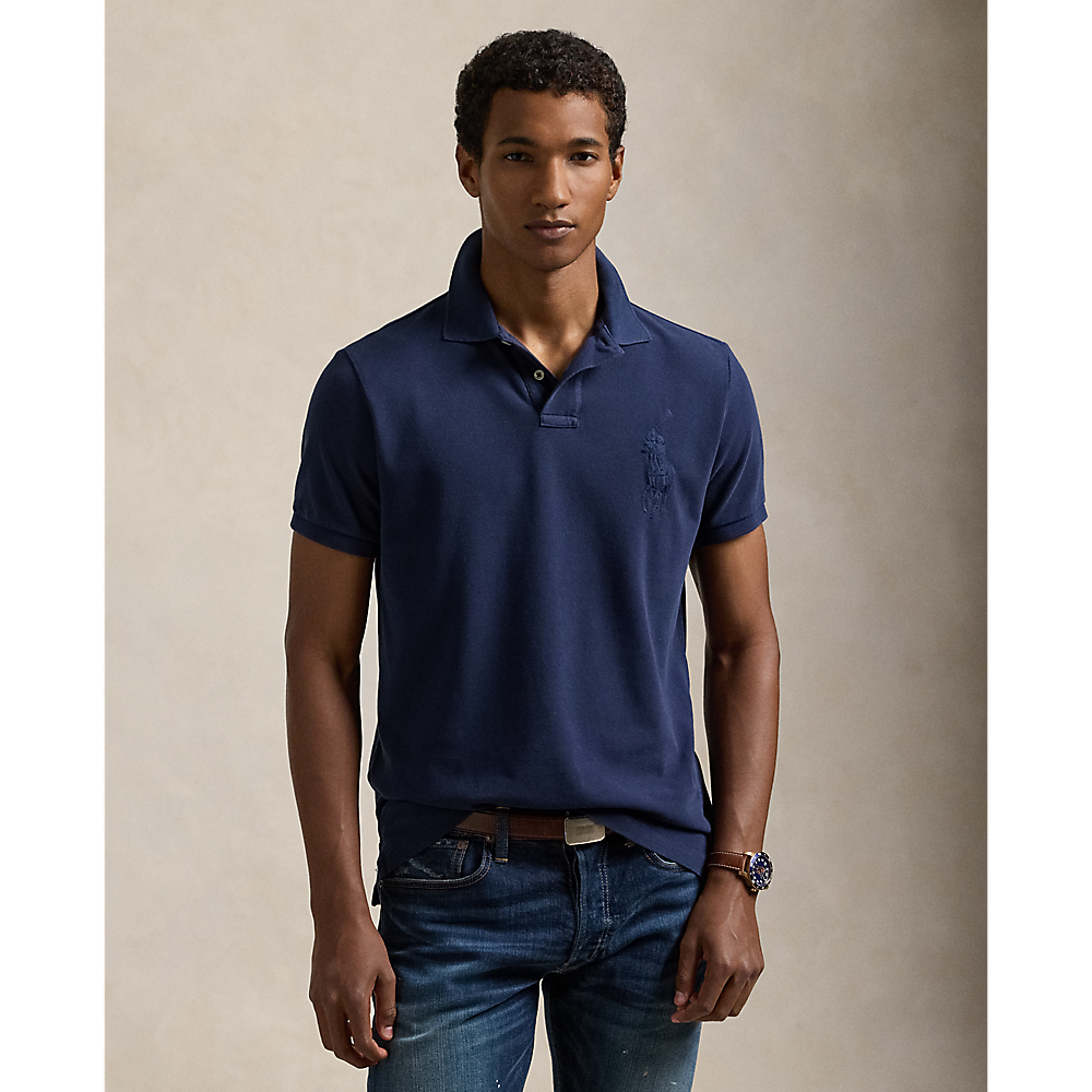 PRL Custom Slim Fit Big Pony Mesh Polo Shirt/Polo majica 710938137006