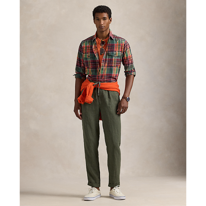 PRL Polo Prepster Slim Tapered Linen Trouser/Hlače 710940611009